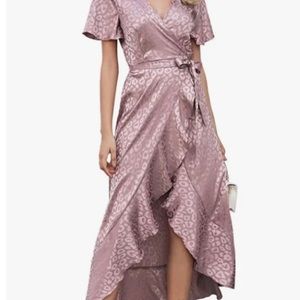 Simplee Apparel Women's Summer Chiffon V Neck Ruffle Maxi SzXL NWT